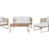 Beliani Loungeset 4-zits Acaciahout Wit BERMUDA -Exporteren Stoelen Winkel undef src sa picid 153685 type whitesh image