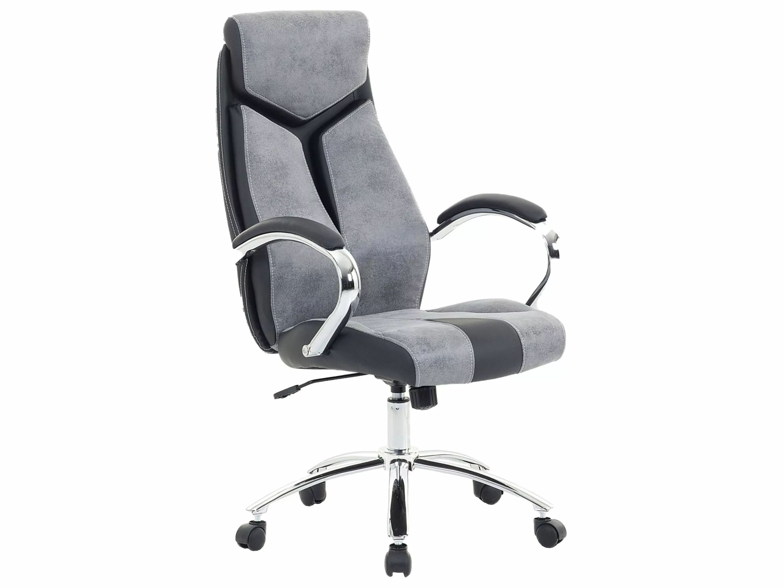 Beliani Bureaustoel Grijs FORMULA 1