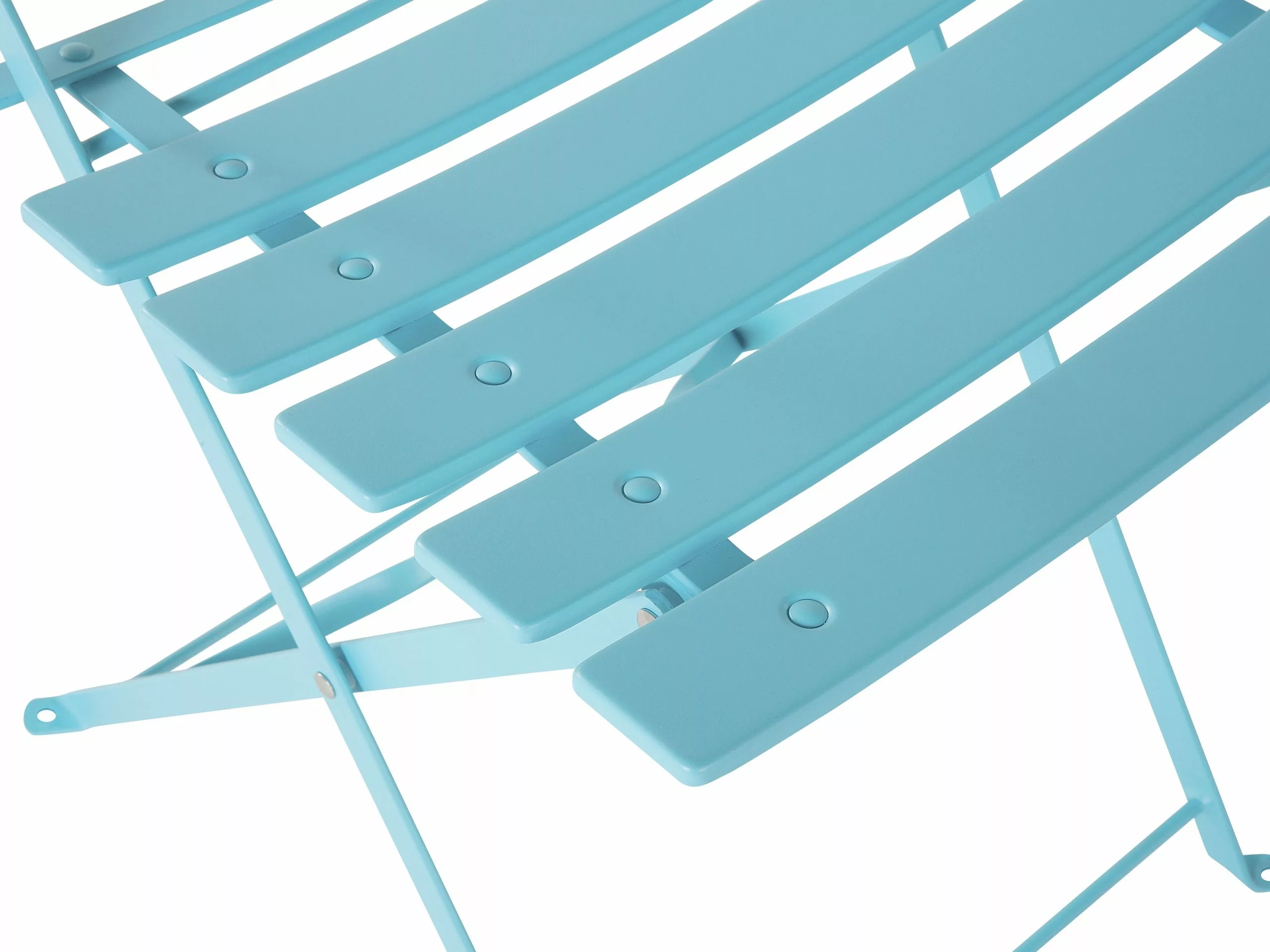 Beliani Balkonset Metaal Blauw FIORI - Afbeelding 7