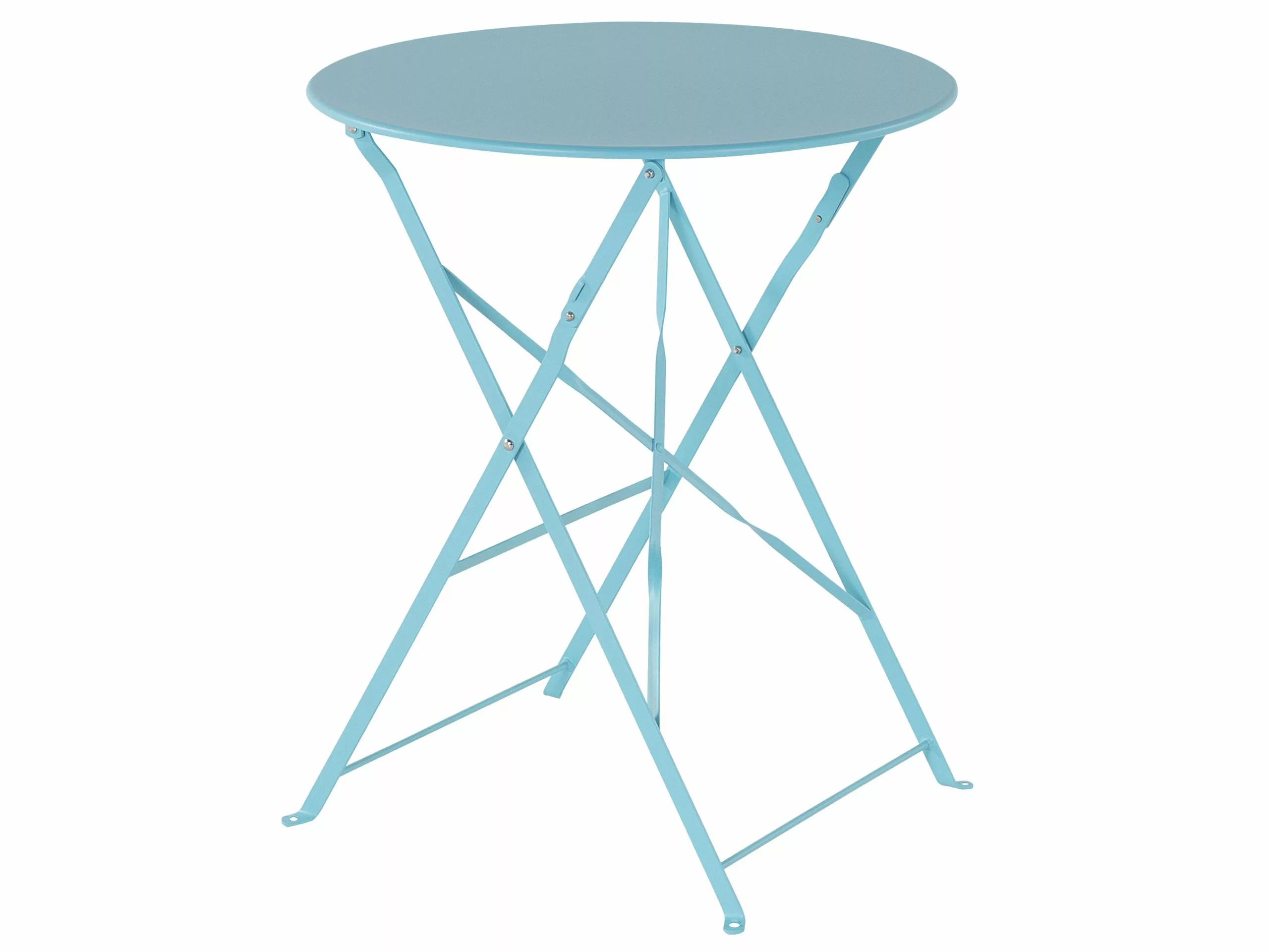 Beliani Balkonset Metaal Blauw FIORI - Afbeelding 6