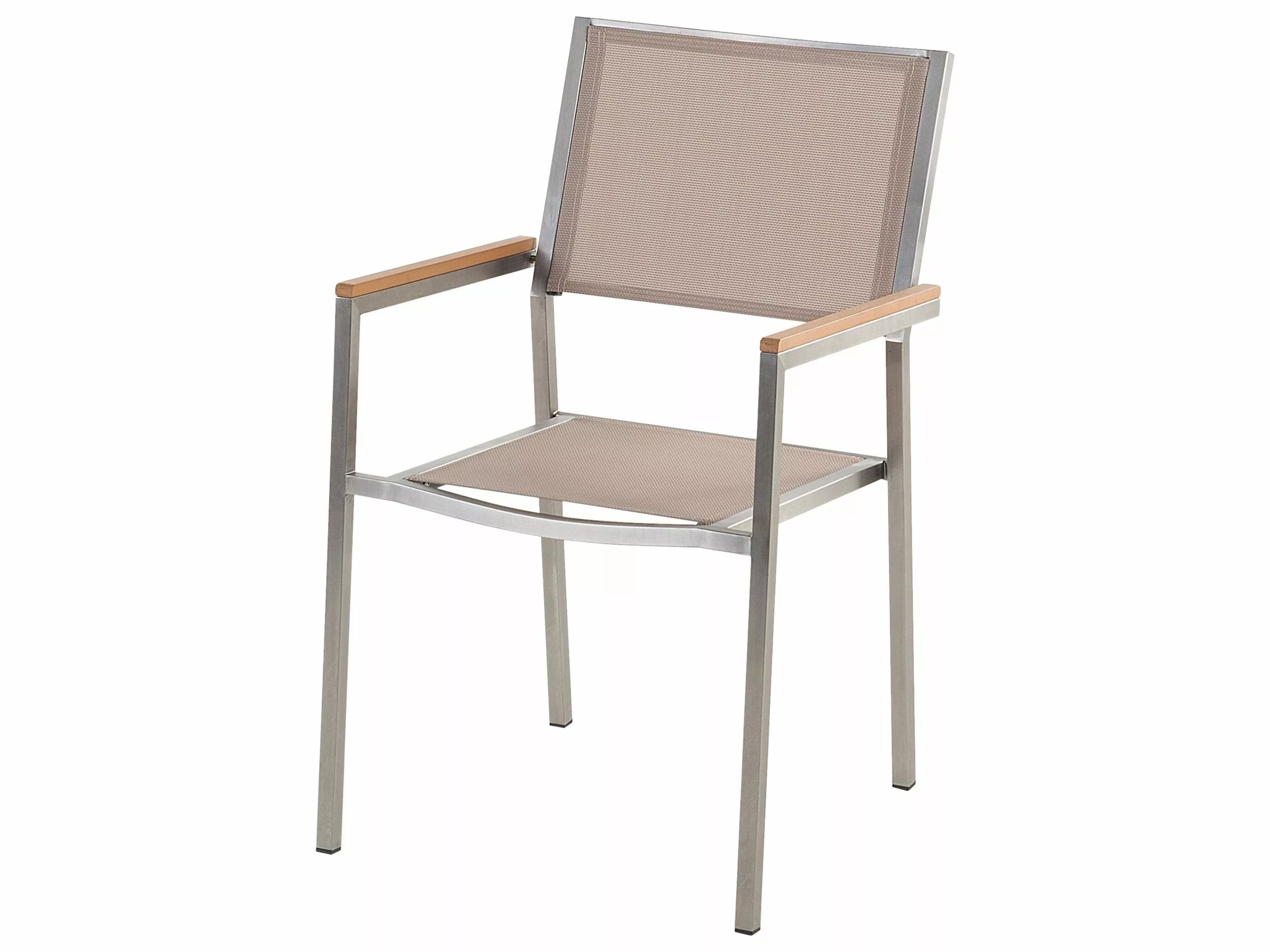 Beliani Tuinset 8-zits Graniet Zwart/beige GROSSETO - Afbeelding 4