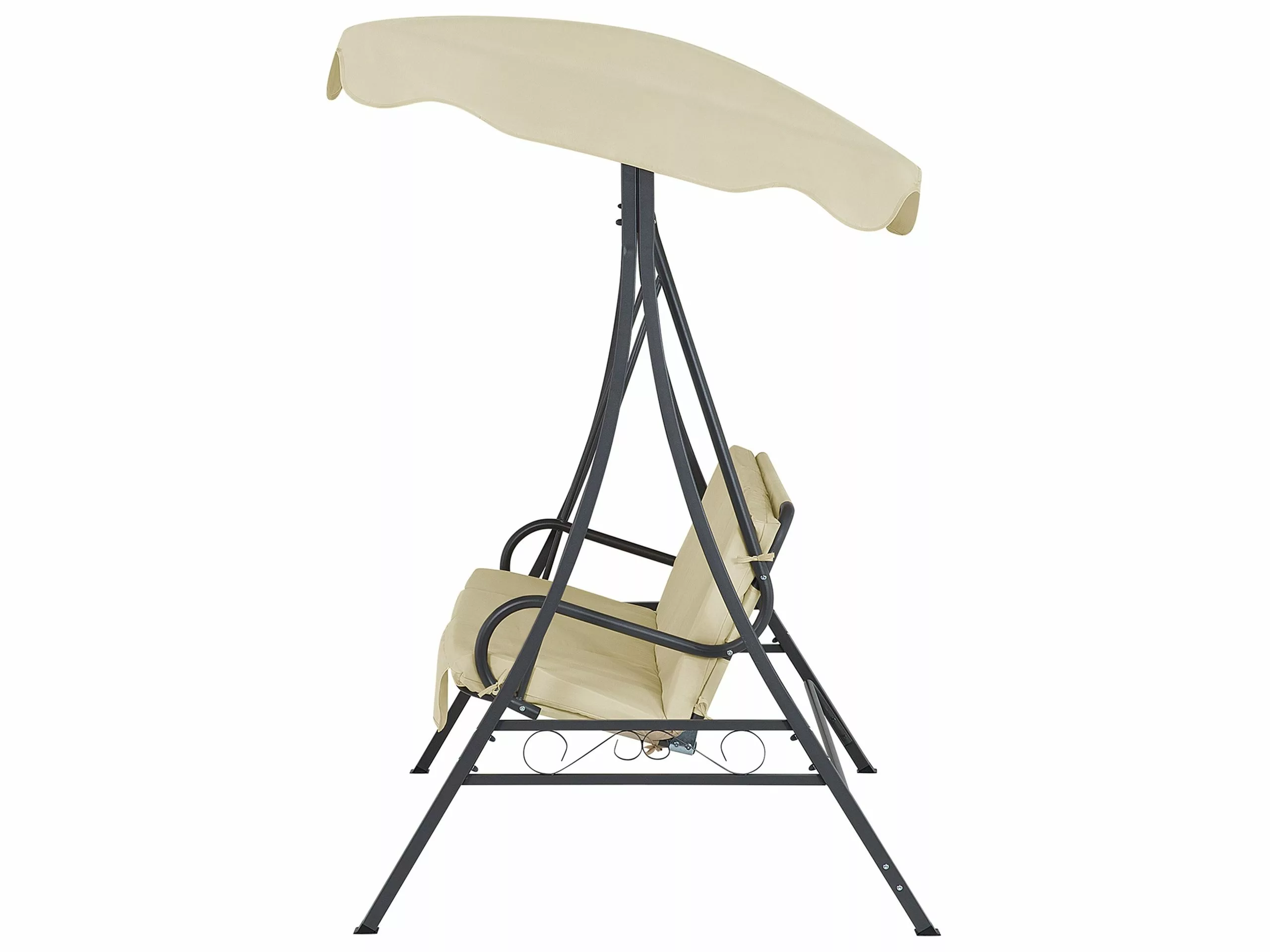 Beliani Schommelbank Beige GARBO - Afbeelding 7