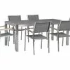 Beliani Tuinset 6-zits Graniet Donkergrijs GROSSETO