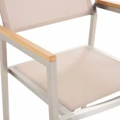 Beliani Tuinset Met 6 Stoelen Graniet Beige GROSSETO -Exporteren Stoelen Winkel undef src sa picid 434050 type whitesh image scaled