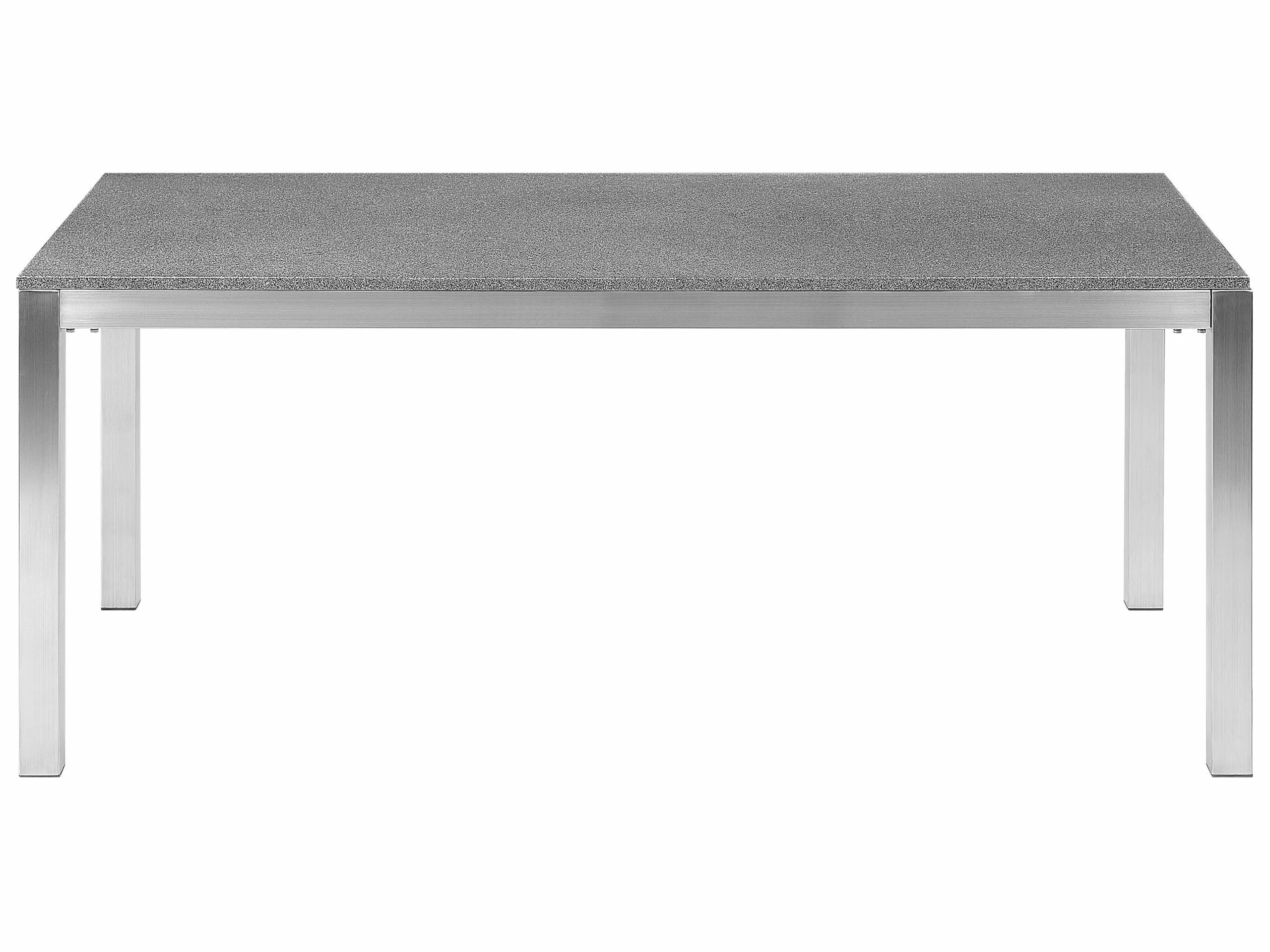 Beliani Tuintafel Gepolijst Graniet Met Grijs 180 X 90 Cm GROSSETO 6 Beliani Tuintafel Gepolijst Graniet Met Grijs 180 X 90 Cm GROSSETO - Afbeelding 4