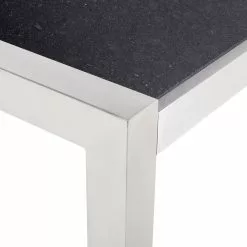 Beliani Tuintafel Graniet/RVS Zwart In Diverse Formaten GROSSETO -Exporteren Stoelen Winkel undef src sa picid 450181 type whitesh image scaled