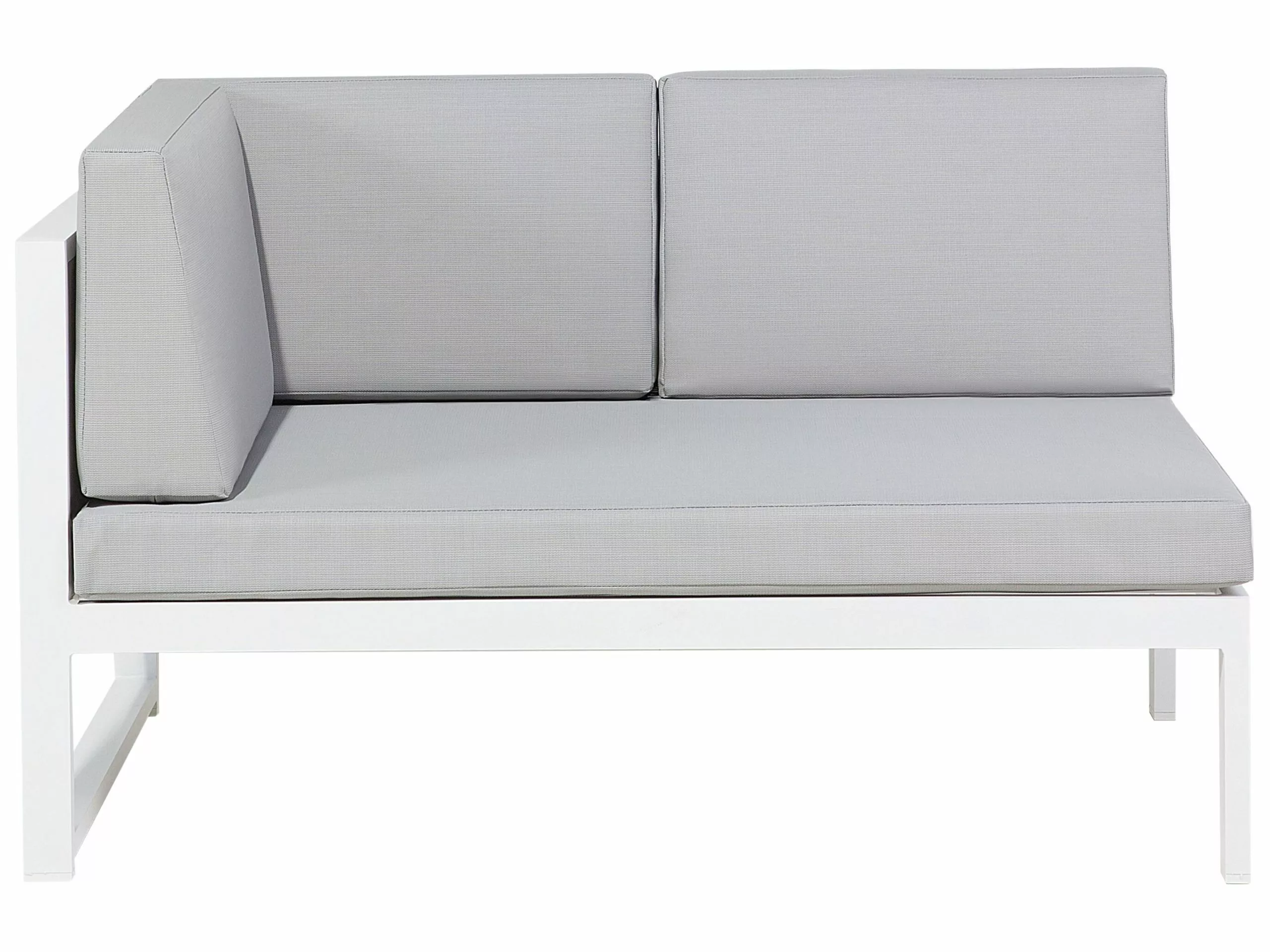 Beliani Loungeset 6-zits Aluminium Wit/grijs CASTELLA - Afbeelding 9