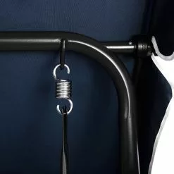 Beliani Schommelbank Blauw/wit CHAPLIN -Exporteren Stoelen Winkel undef src sa picid 673974 type whitesh image scaled