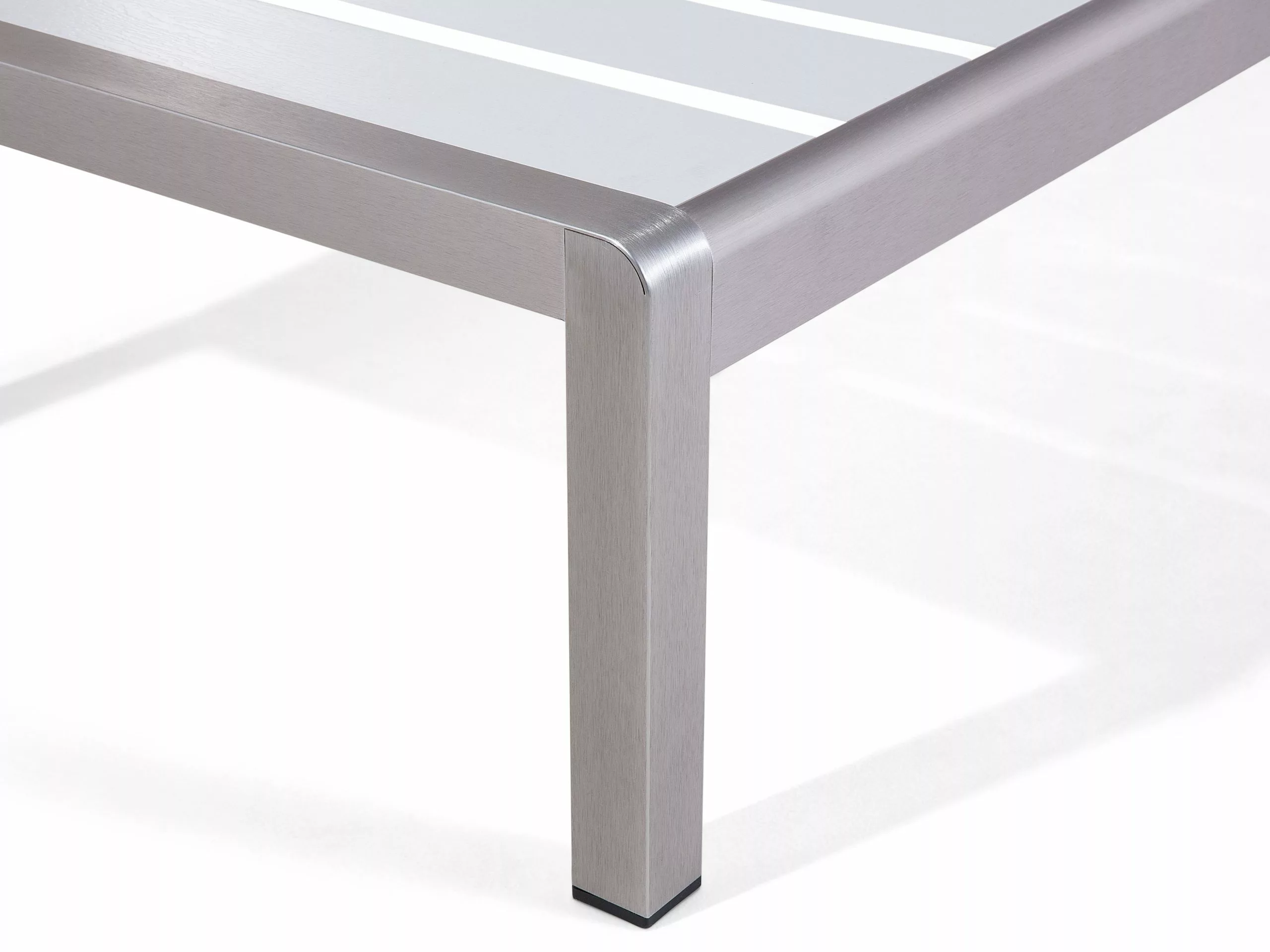 Beliani Ligstoel Aluminium Wit NARDO - Afbeelding 8