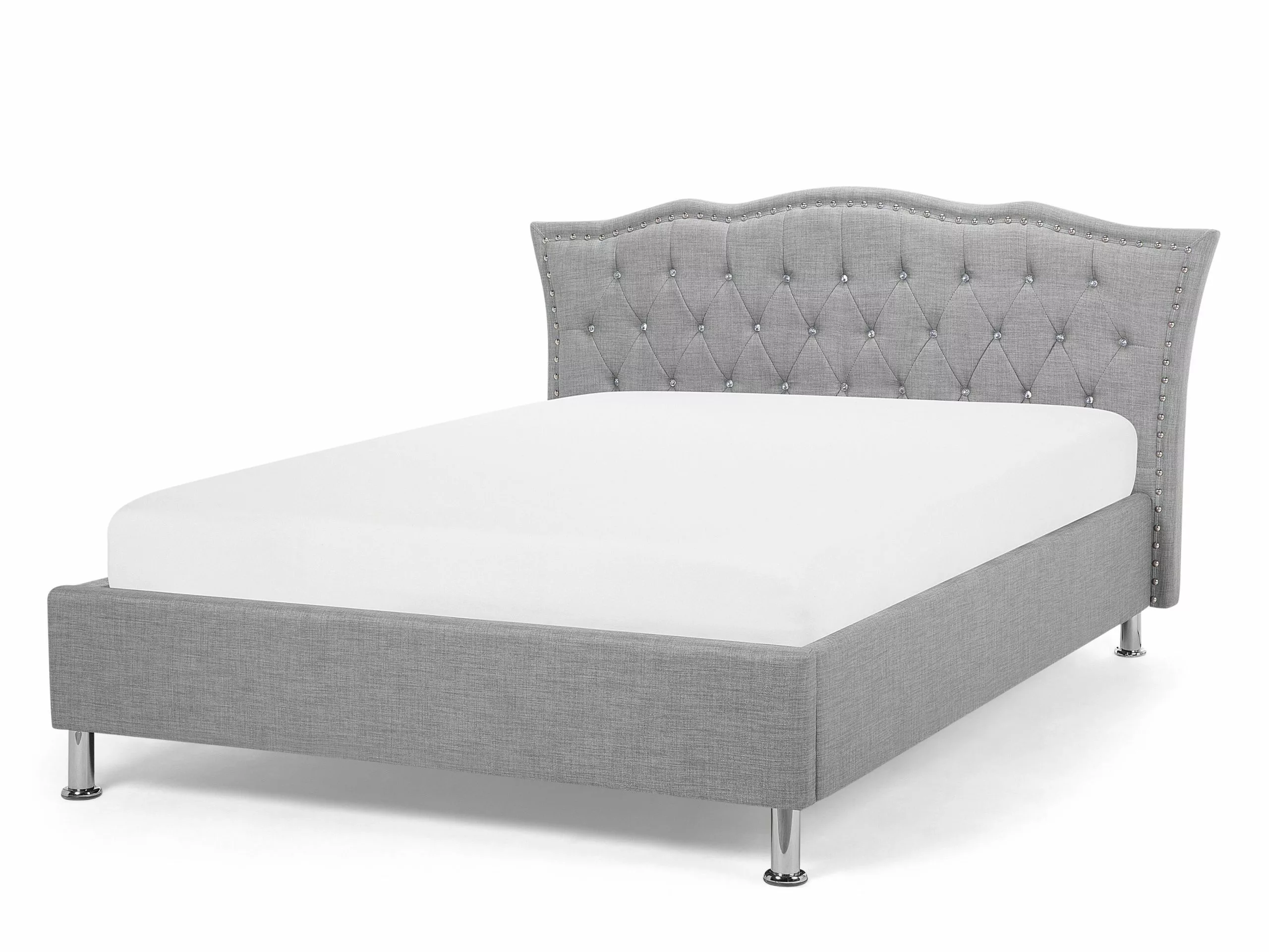 Beliani Bed Stof Grijs Met Opbergruimte In Diverse Formaten METZ - Afbeelding 5