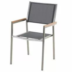 Beliani Tuinset 6-zits Glas Zwart/grijs GROSSETO -Exporteren Stoelen Winkel undef src sa picid 677259 type whitesh image scaled