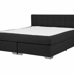 Beliani Boxspring Stof Zwart In Diverse Formaten ADMIRAL