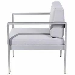 Beliani Tuinstoel Aluminium Lichtgrijs SALERNO -Exporteren Stoelen Winkel undef src sa picid 679431 type whitesh image scaled