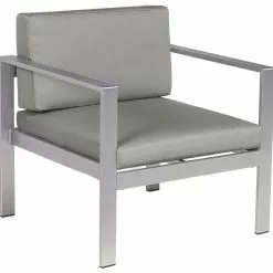 Beliani Tuinstoel Aluminium Donkergrijs SALERNO -Exporteren Stoelen Winkel undef src sa picid 679442 type whitesh image scaled
