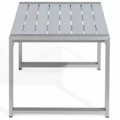 Beliani Tuintafel Aluminium Lichtgrijs 90 X 50 Cm SALERNO -Exporteren Stoelen Winkel undef src sa picid 679463 type whitesh image scaled