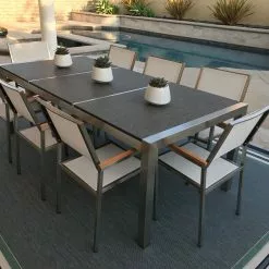 Beliani Tuinset 8-zits Graniet Zwart/wit GROSSETO -Exporteren Stoelen Winkel undef src sa picid 679605 type whitesh image