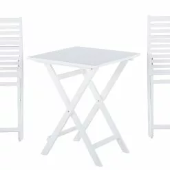 Beliani Balkonset Acaciahout Wit/geel FIJI -Exporteren Stoelen Winkel undef src sa picid 681767 type whitesh image scaled