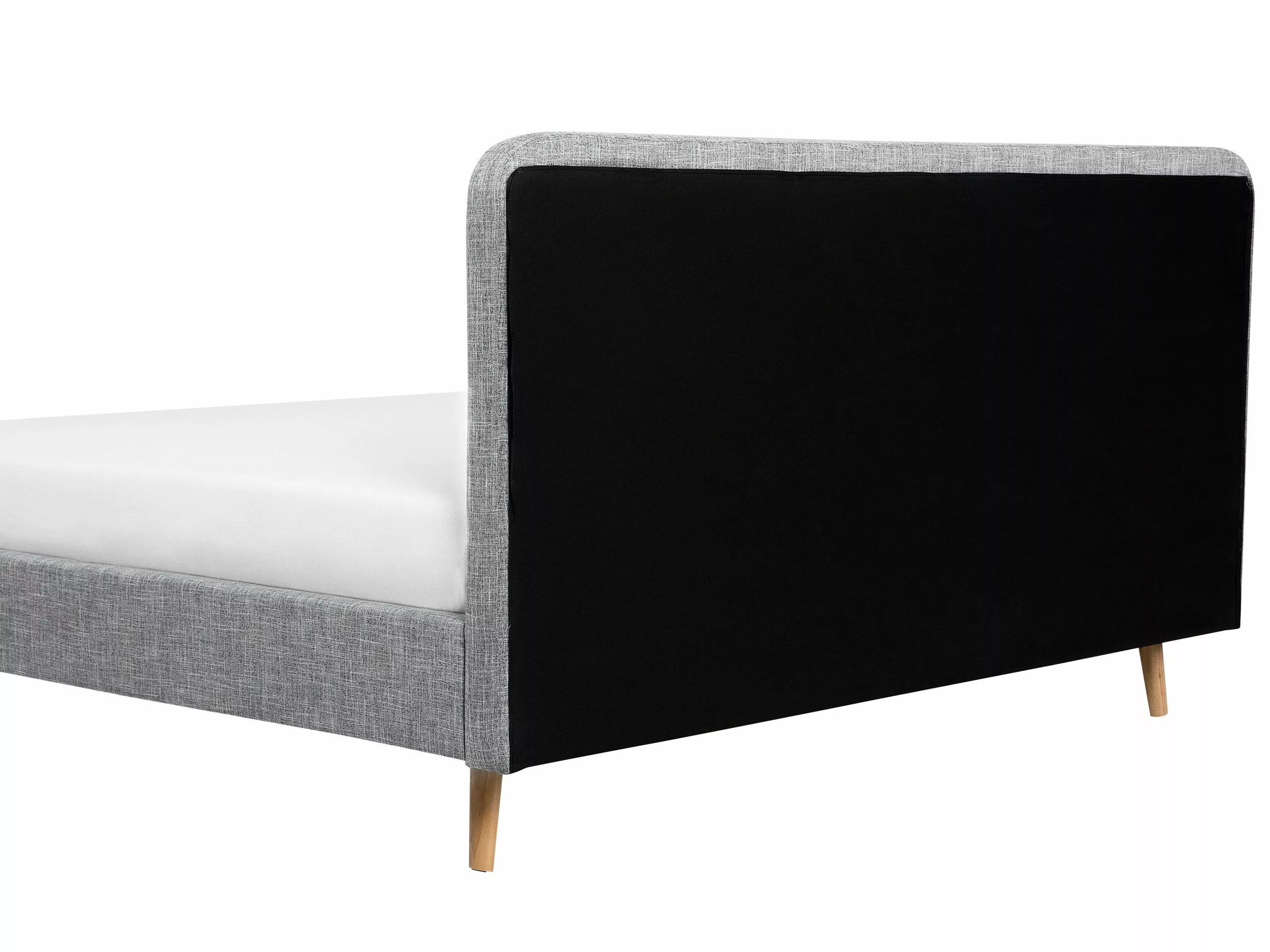 Beliani Bed Stof Lichtgrijs In Diverse Formaten RENNES - Afbeelding 6