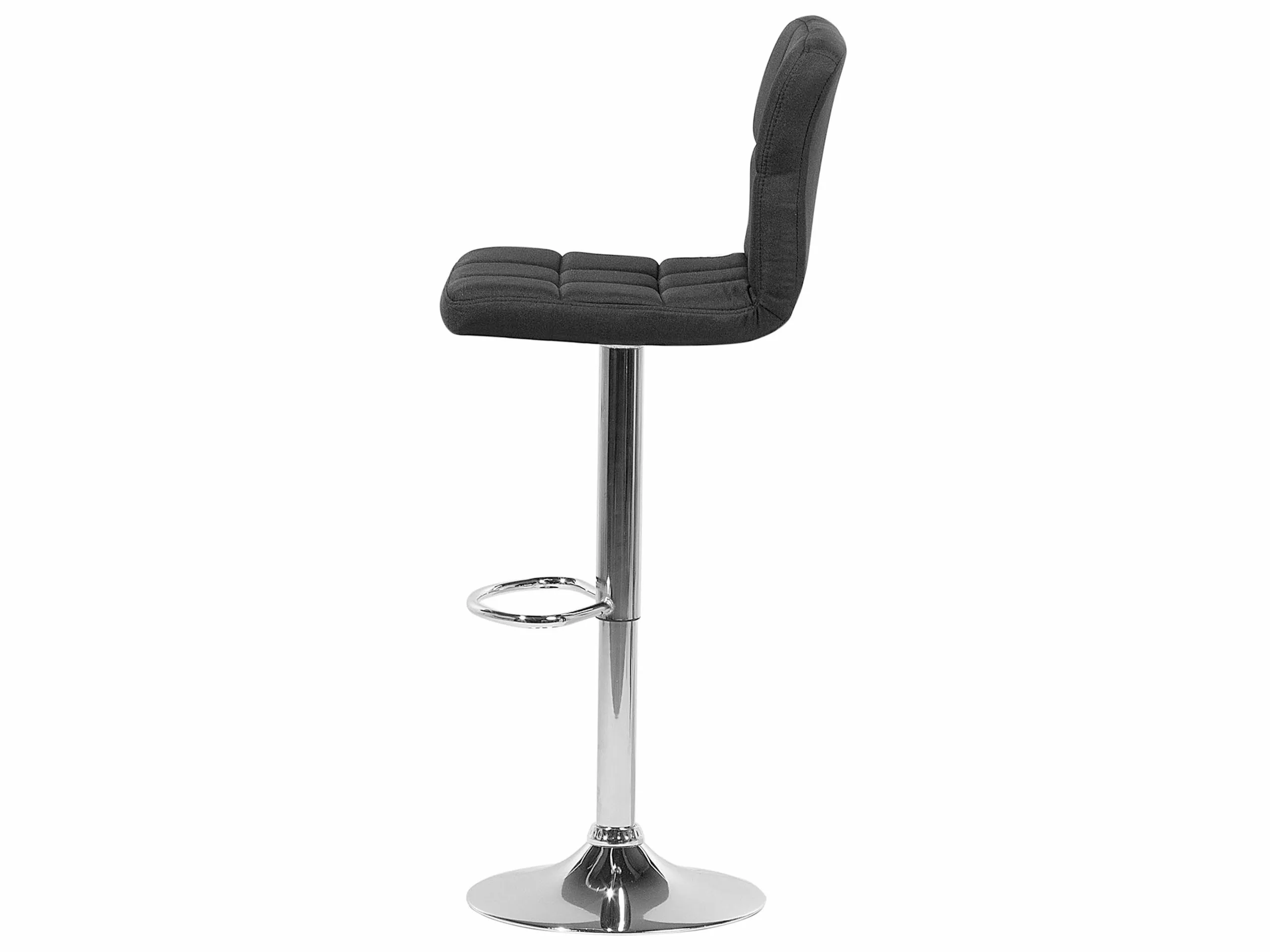 Beliani Barkruk Set Van 2 Stof Zwart MARION - Afbeelding 5