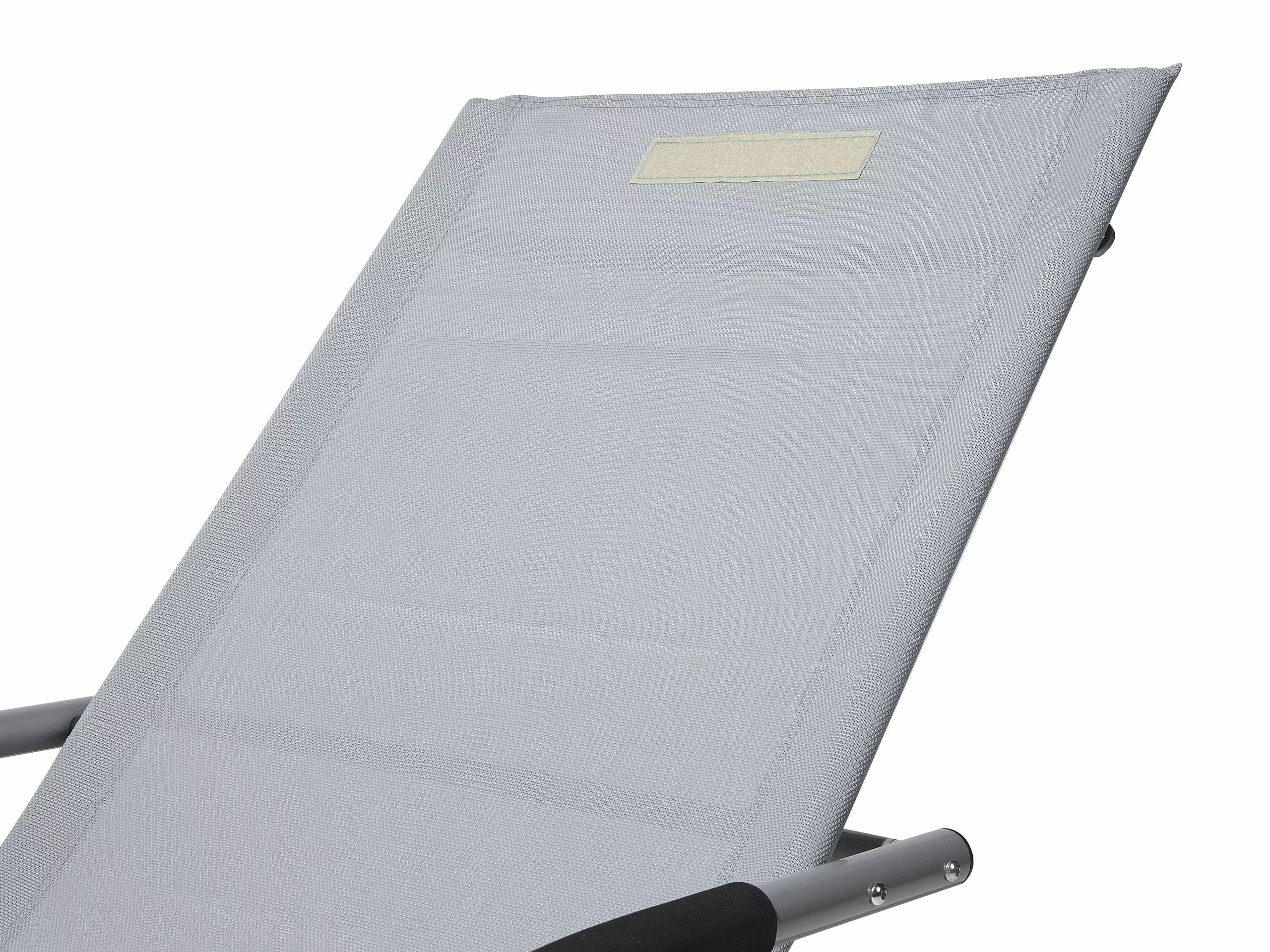 Beliani Ligstoel Staal Grijs CARANO 11 Beliani Ligstoel Staal Grijs CARANO - Afbeelding 9