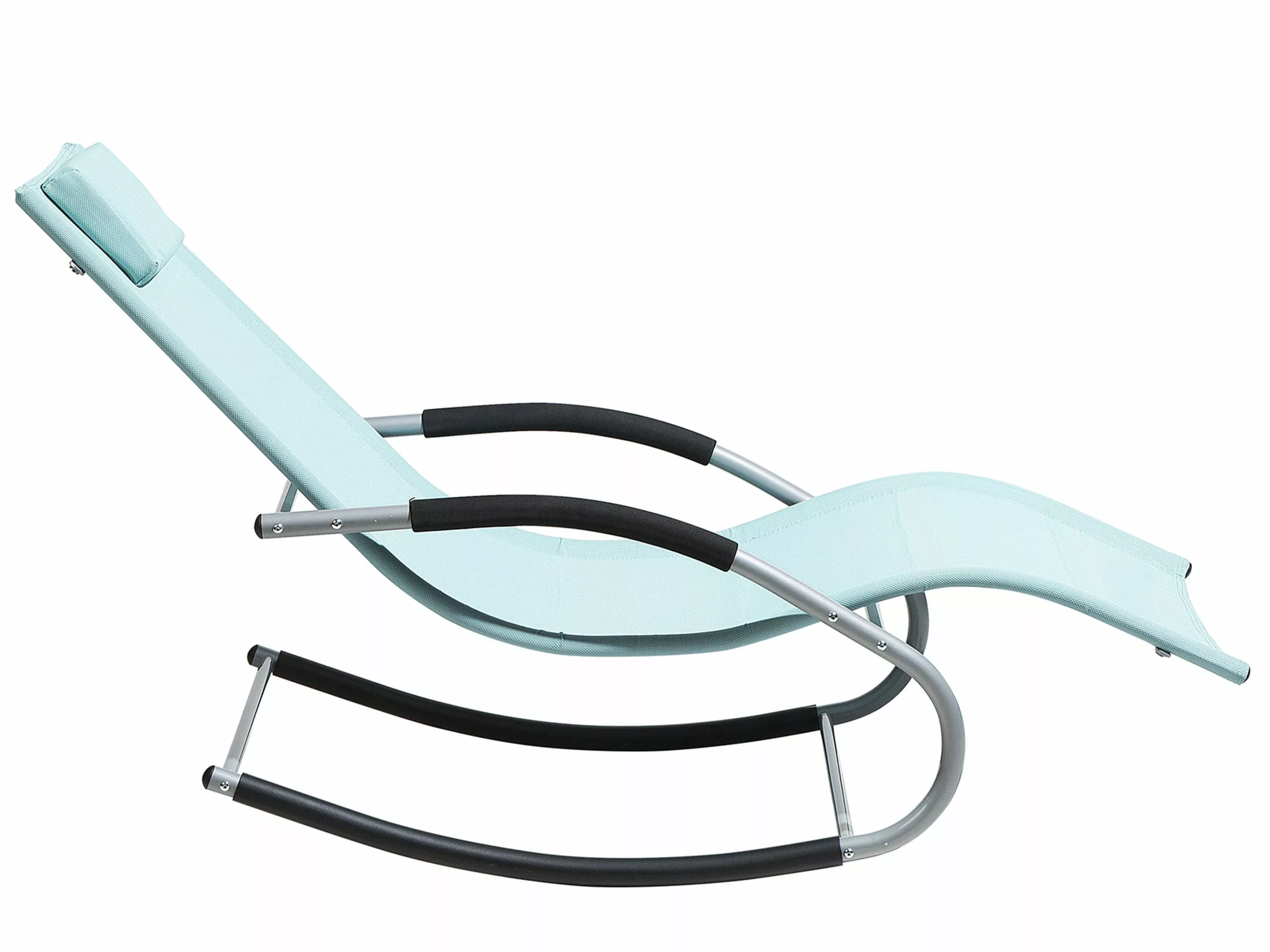 Beliani Ligstoel Staal Mintgroen CARANO 8 Beliani Ligstoel Staal Mintgroen CARANO - Afbeelding 6