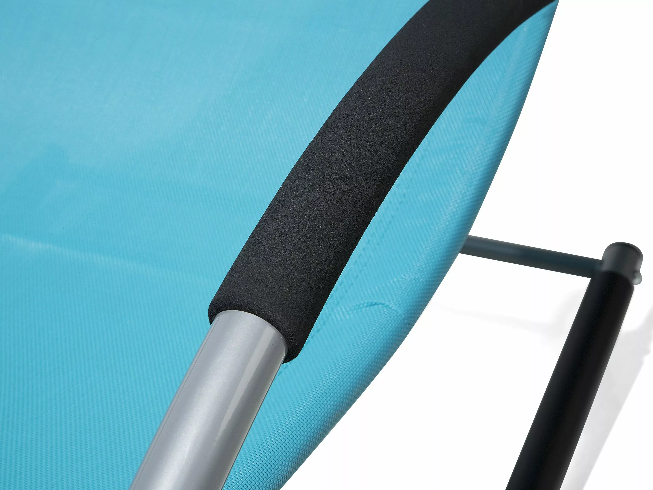 Beliani Ligstoel Staal Turquoise CARANO - Afbeelding 10