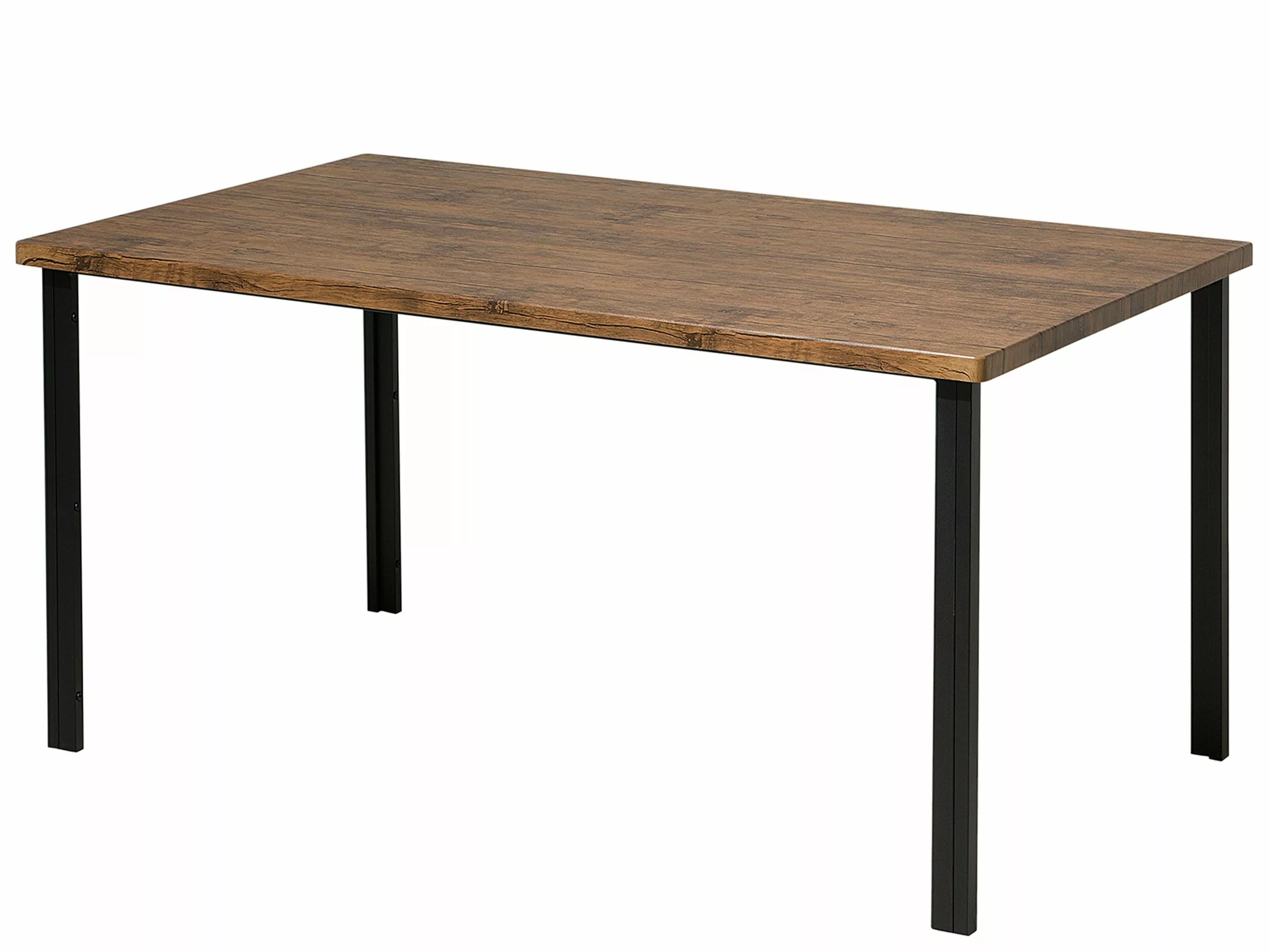 Beliani Eettafel Donker Hout 150 X 90 Cm LAREDO - Afbeelding 4