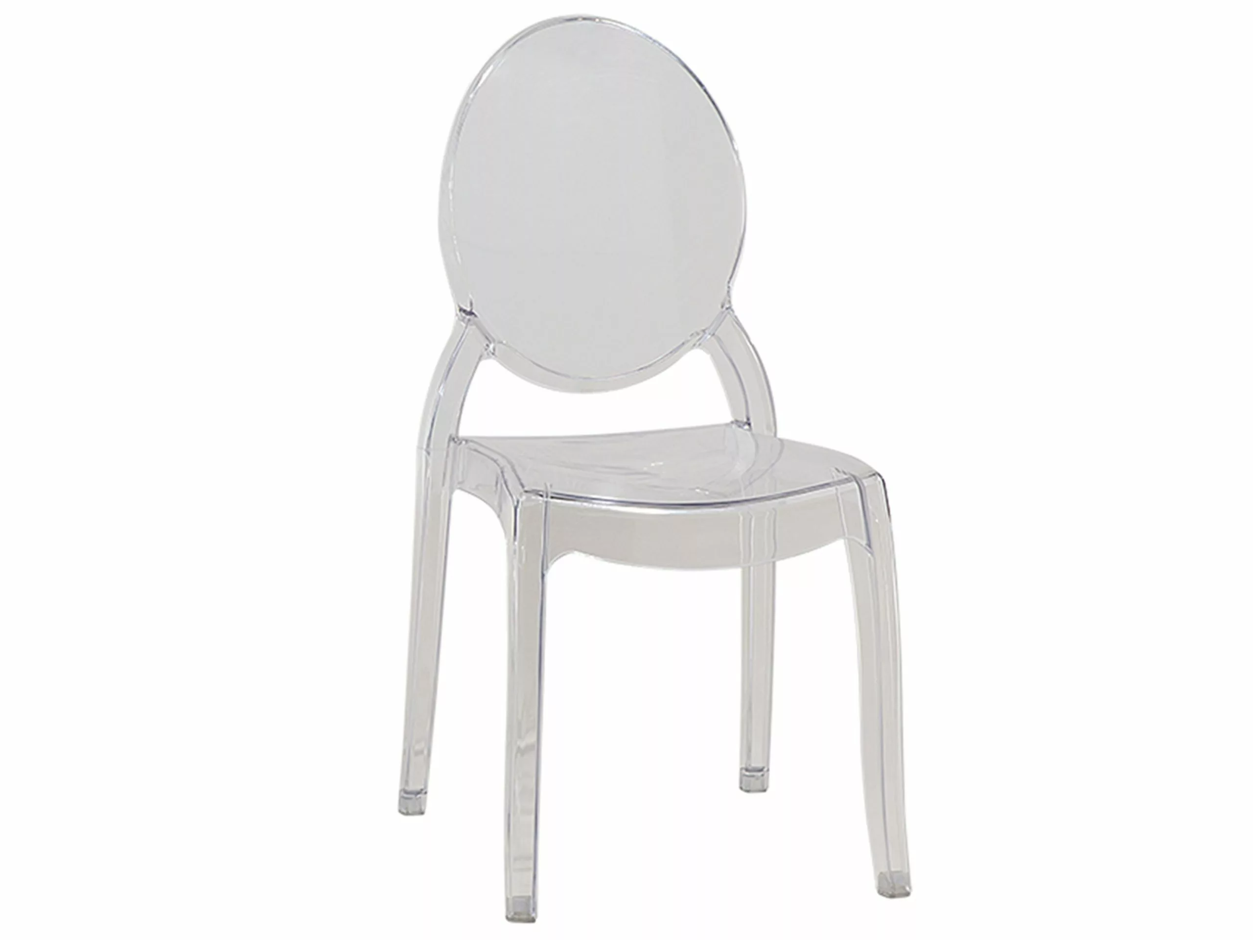 Beliani Eetkamerstoel Set Van 4 Kunststof Transparant MERTON 7 Beliani Eetkamerstoel Set Van 4 Kunststof Transparant MERTON - Afbeelding 5