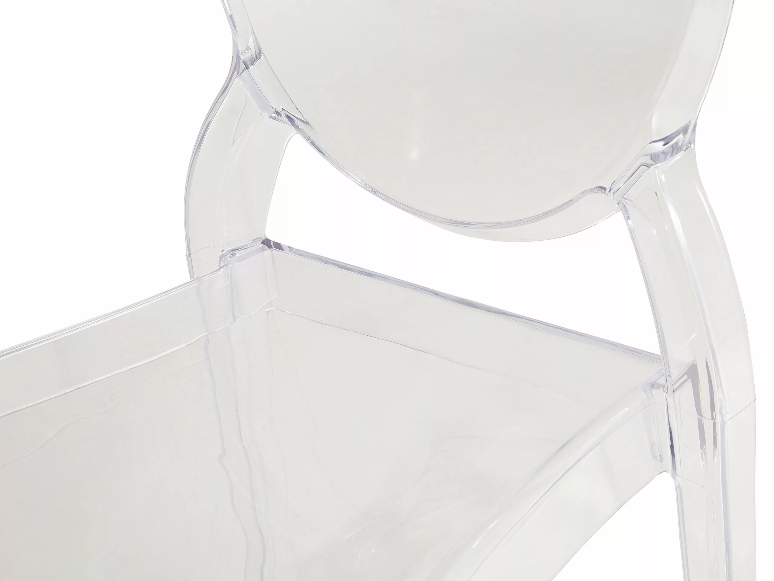 Beliani Eetkamerstoel Set Van 4 Kunststof Transparant MERTON 9 Beliani Eetkamerstoel Set Van 4 Kunststof Transparant MERTON - Afbeelding 7