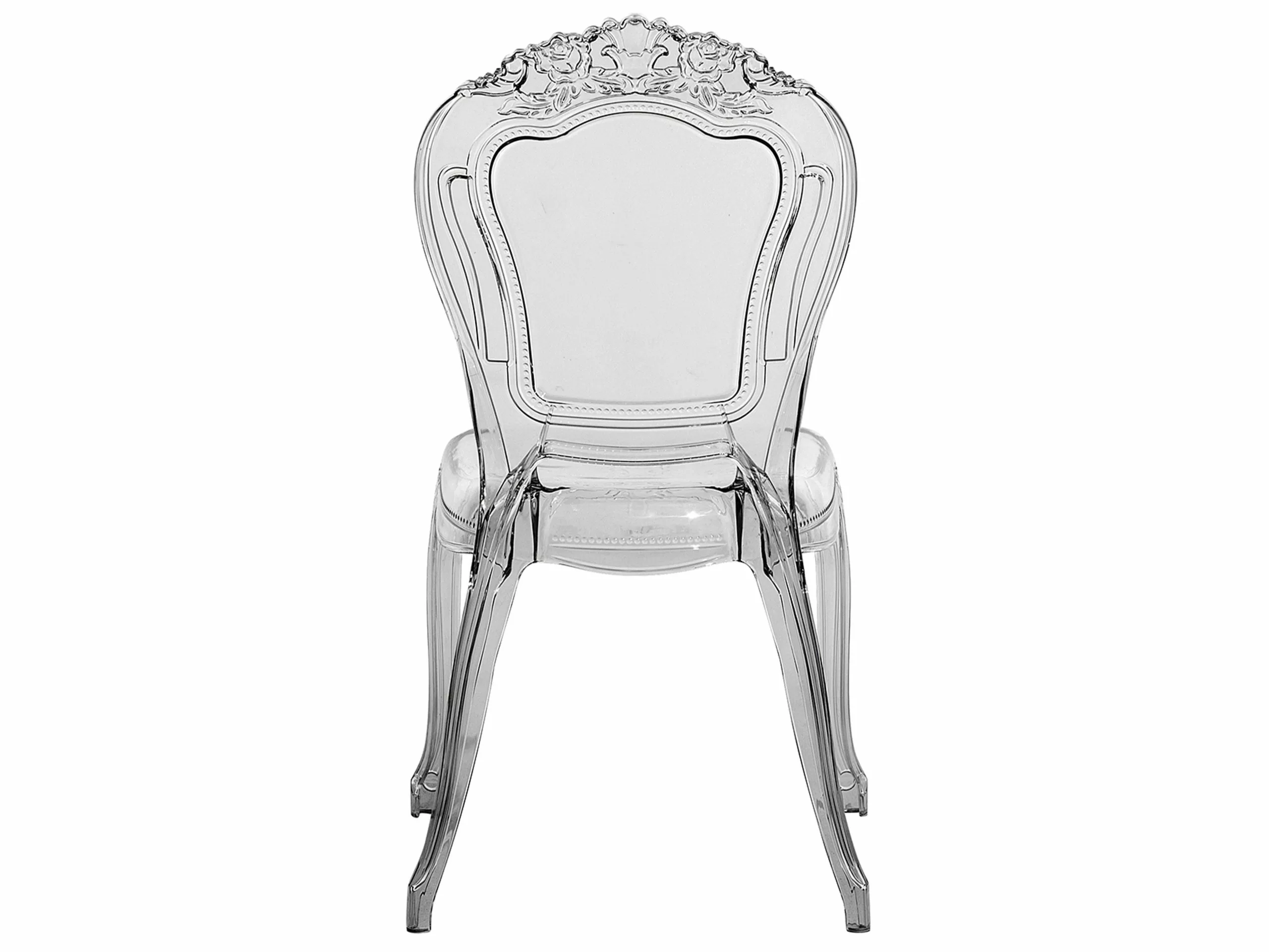 Beliani Eetkamerstoel Set Van 2 Kunststof Zwart VERMONT - Afbeelding 6