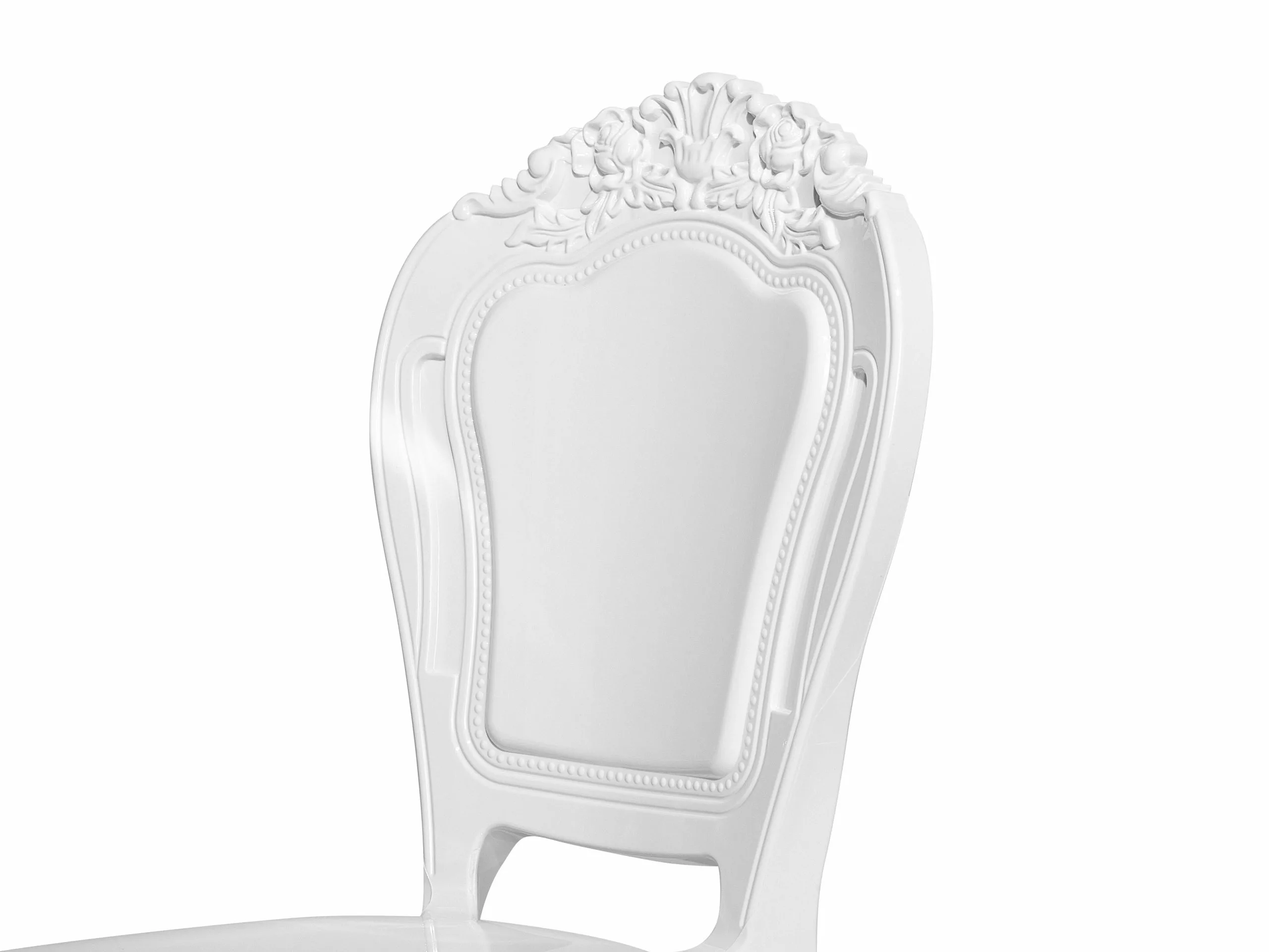 Beliani Eetkamerstoel Set Van 2 Kunststof Wit VERMONT - Afbeelding 7