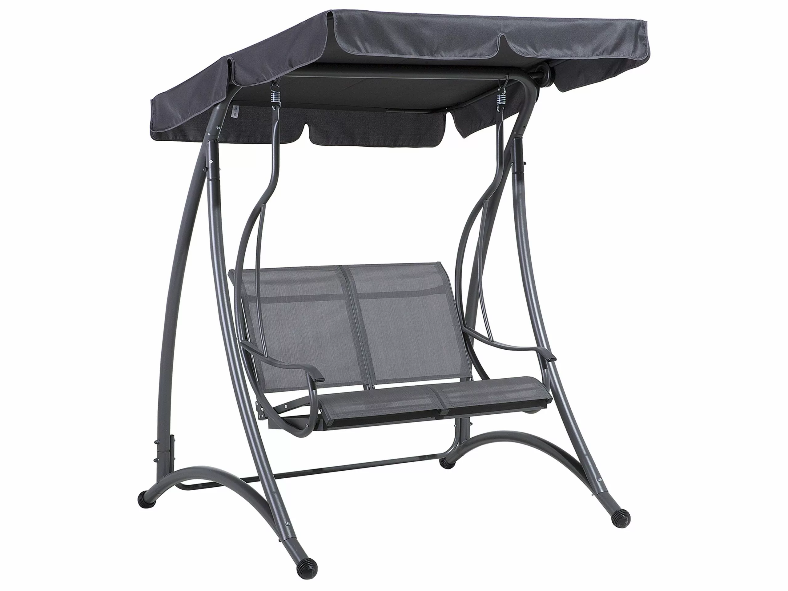 Beliani Schommelbank Grijs TESERO - Afbeelding 5