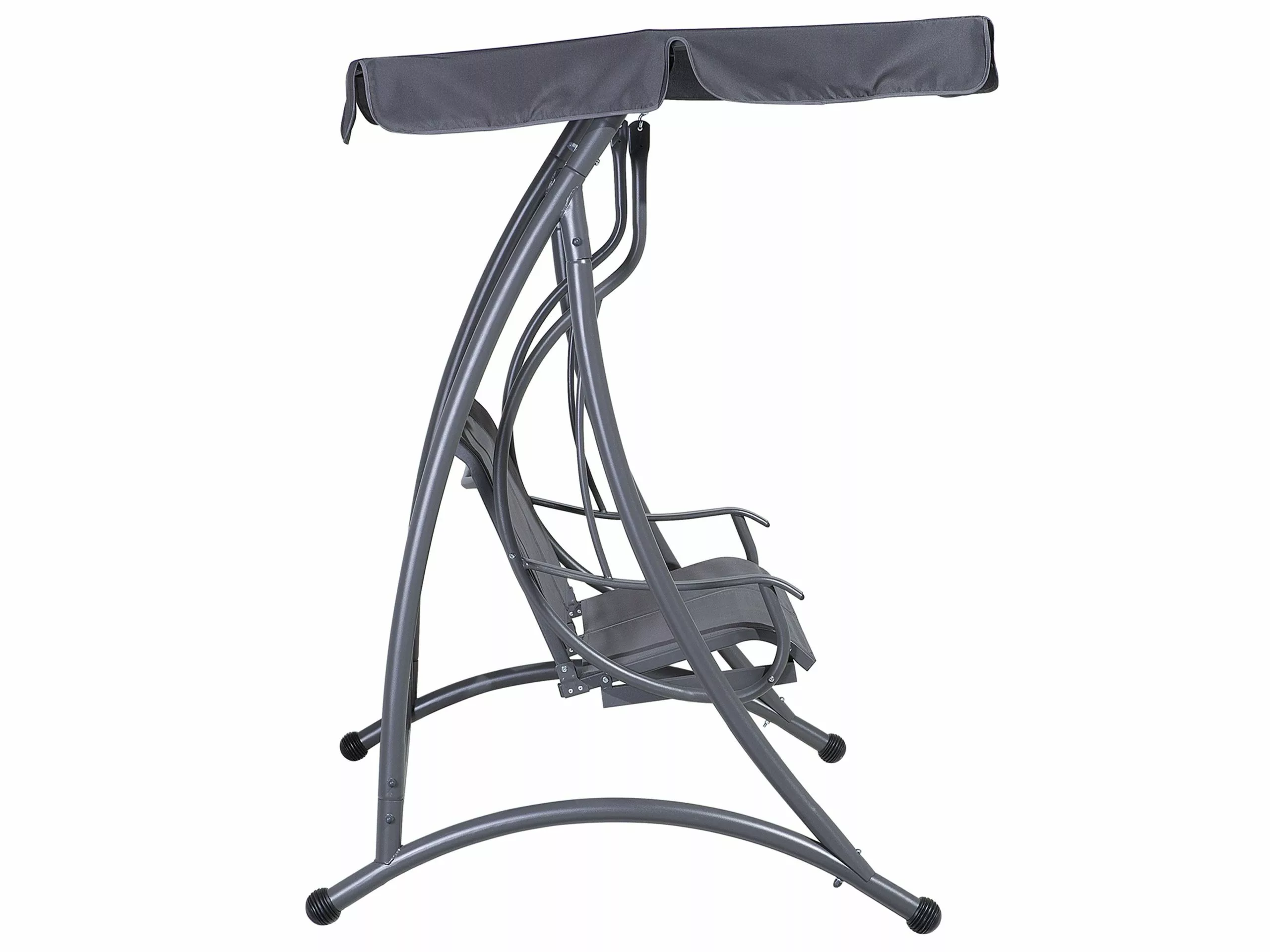 Beliani Schommelbank Grijs TESERO - Afbeelding 6