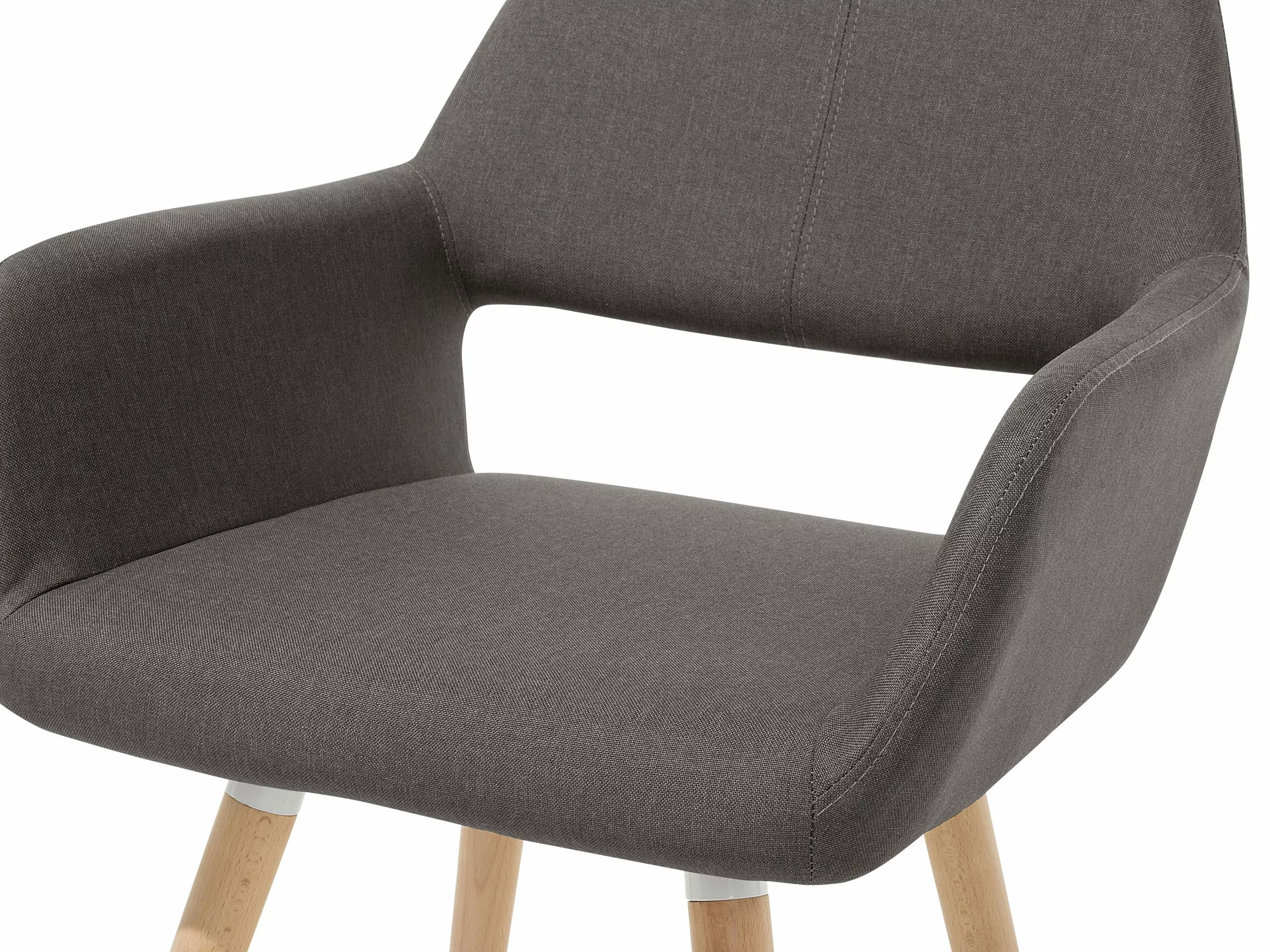 Beliani Eetkamerstoel Set Van 2 Stof Bruin CHICAGO 12 Beliani Eetkamerstoel Set Van 2 Stof Bruin CHICAGO - Afbeelding 10