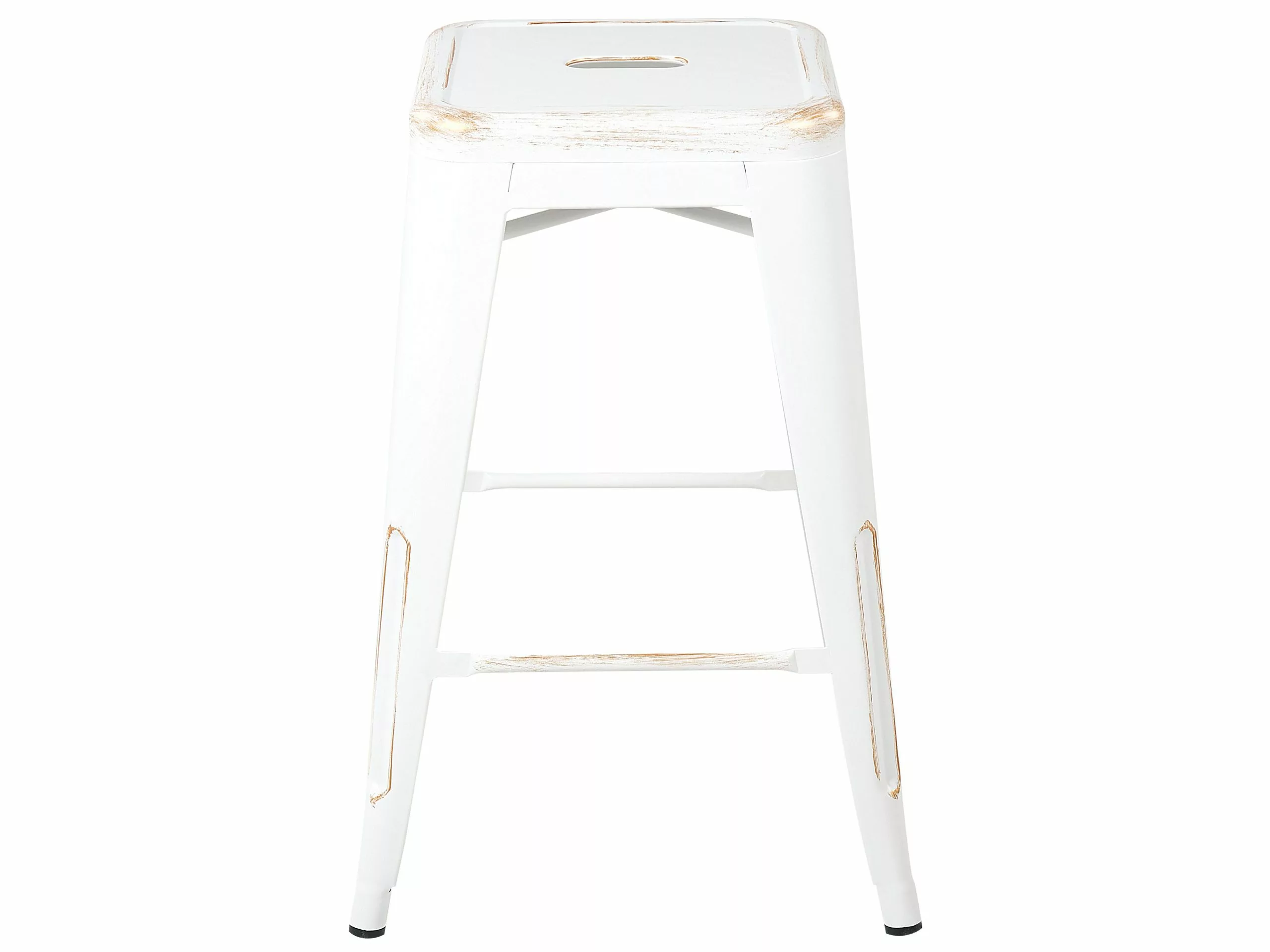 Beliani Barkruk Set Van 2 Metaal Wit/goud CABRILLO M 7 Beliani Barkruk Set Van 2 Metaal Wit/goud CABRILLO M - Afbeelding 5