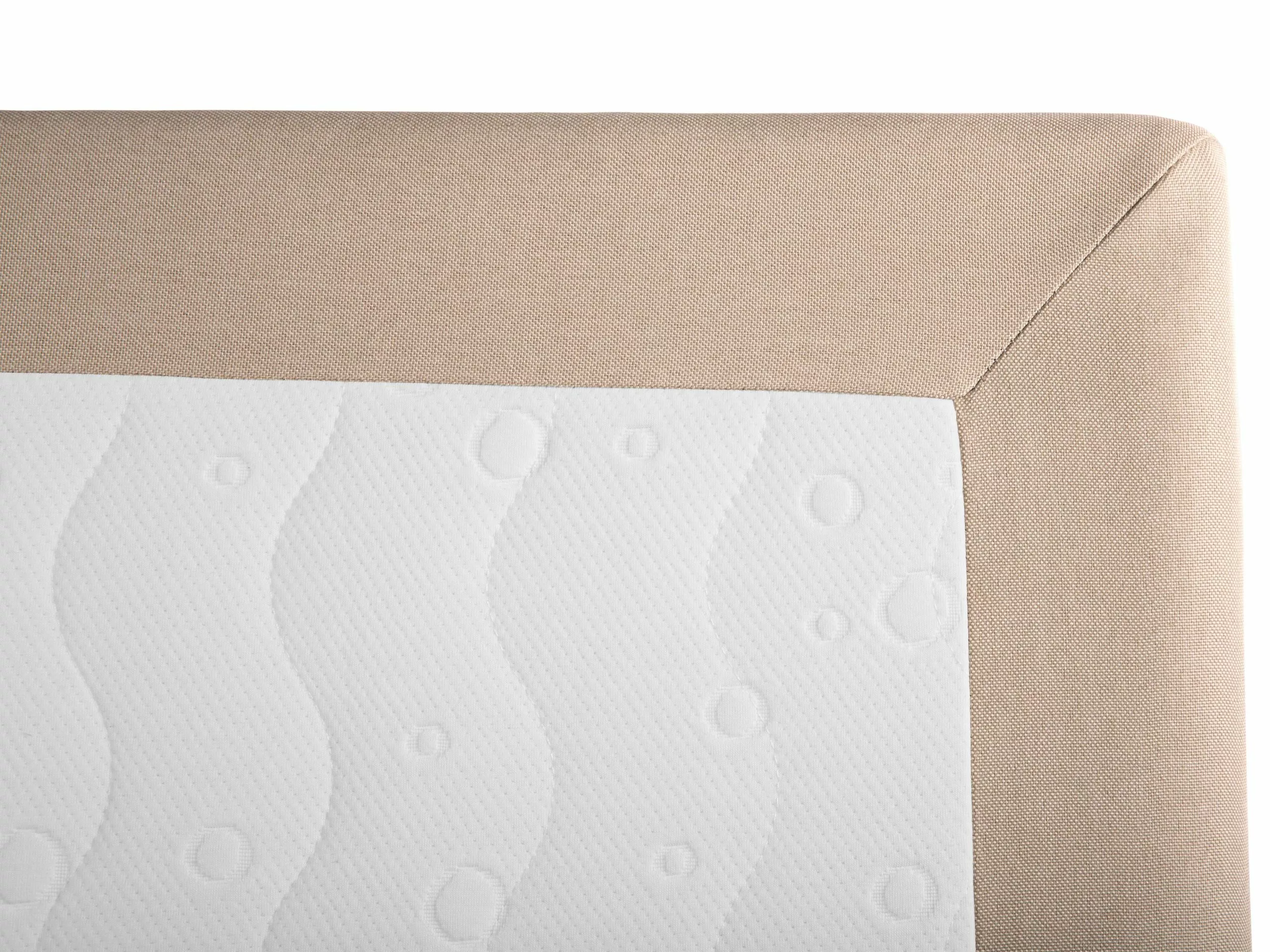 Beliani Boxspring Stof Beige In Diverse Formaten PRESIDENT - Afbeelding 7