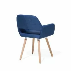 Beliani Eetkamerstoel Set Van 2 Stof Blauw CHICAGO -Exporteren Stoelen Winkel undef src sa picid 696141 type whitesh image scaled