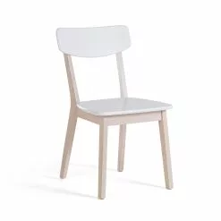 Beliani Eetkamerstoel Set Van 2 Hout Wit SANTOS -Exporteren Stoelen Winkel undef src sa picid 696481 type whitesh image scaled