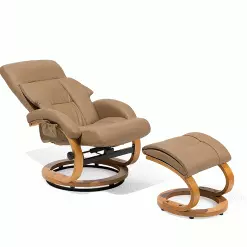 Beliani Massagestoel Met Hocker Kunstleer Beige FORCE -Exporteren Stoelen Winkel undef src sa picid 697891 type whitesh image