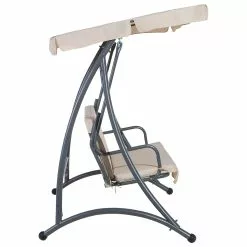 Beliani Schommelbank Beige TEMPLE -Exporteren Stoelen Winkel undef src sa picid 698668 type whitesh image scaled