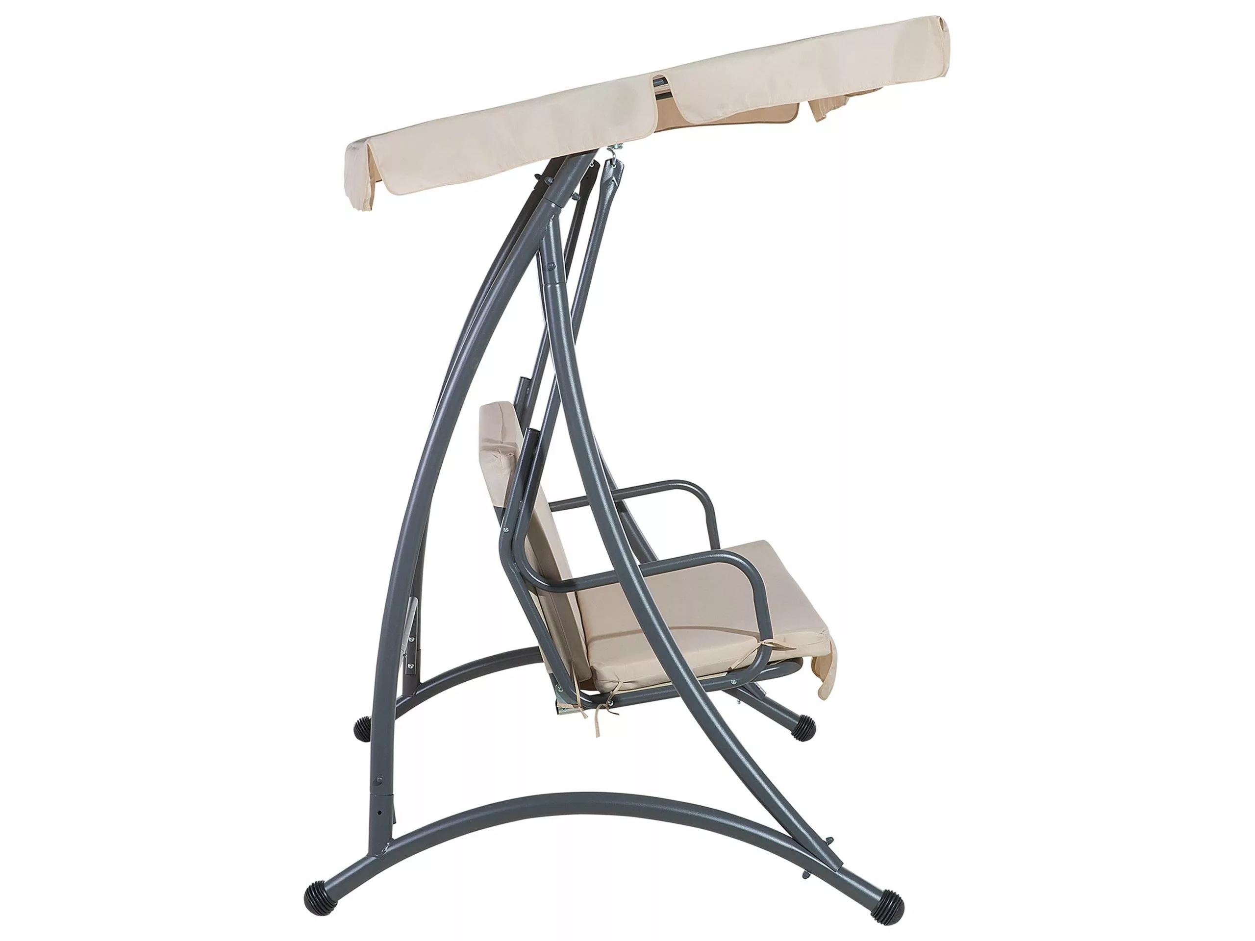 Beliani Schommelbank Beige TEMPLE - Afbeelding 8