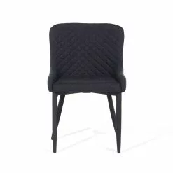 Beliani Eetkamerstoel Set Van 2 Stof Zwart SOLANO -Exporteren Stoelen Winkel undef src sa picid 699542 type whitesh image scaled