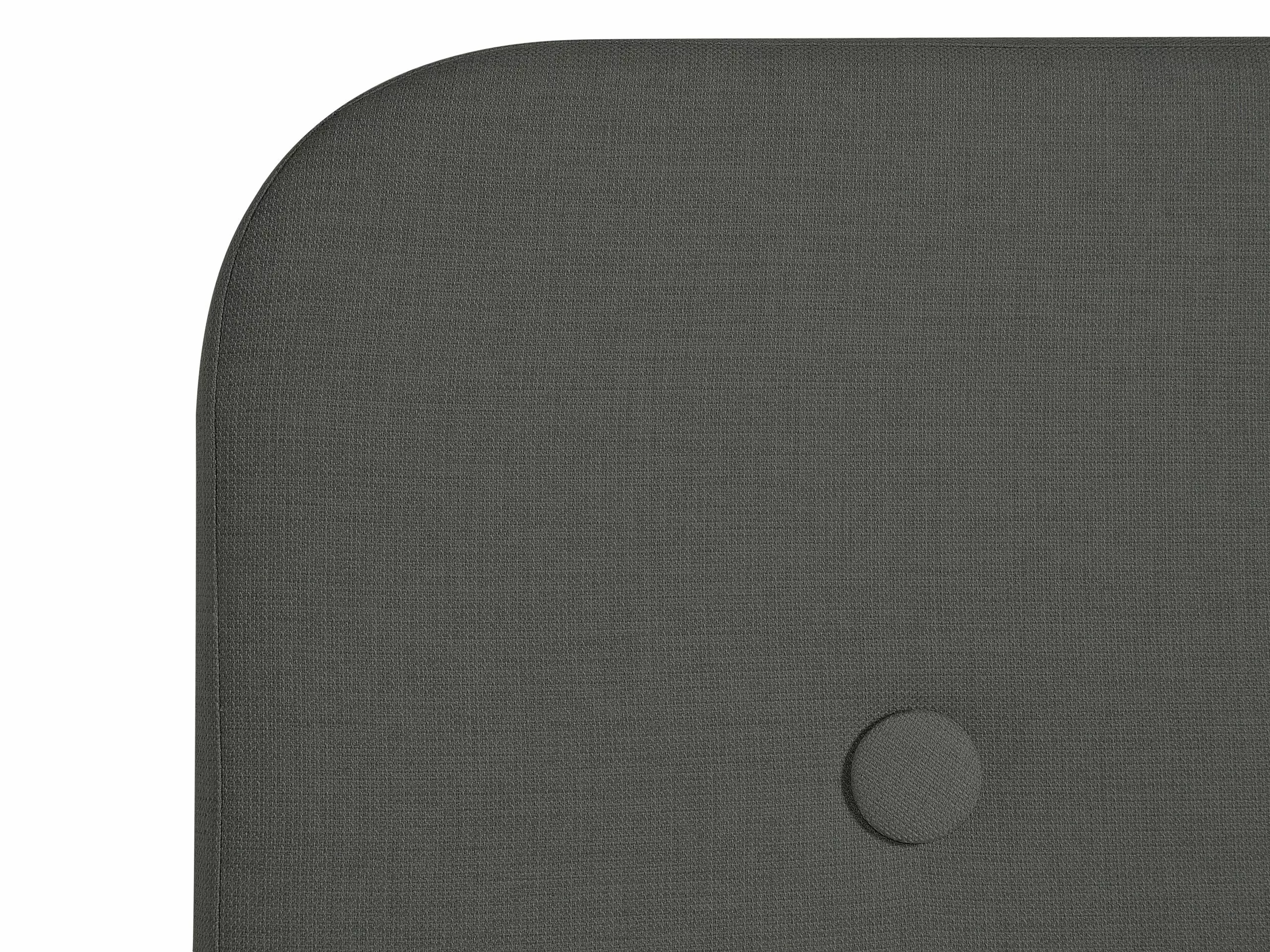 Beliani Bed Stof Donkergrijs 90 X 200 Cm RENNES - Afbeelding 7