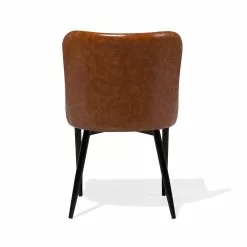 Beliani Eetkamerstoel Set Van 2 Kunstleer Bruin SOLANO -Exporteren Stoelen Winkel undef src sa picid 703316 type whitesh image scaled