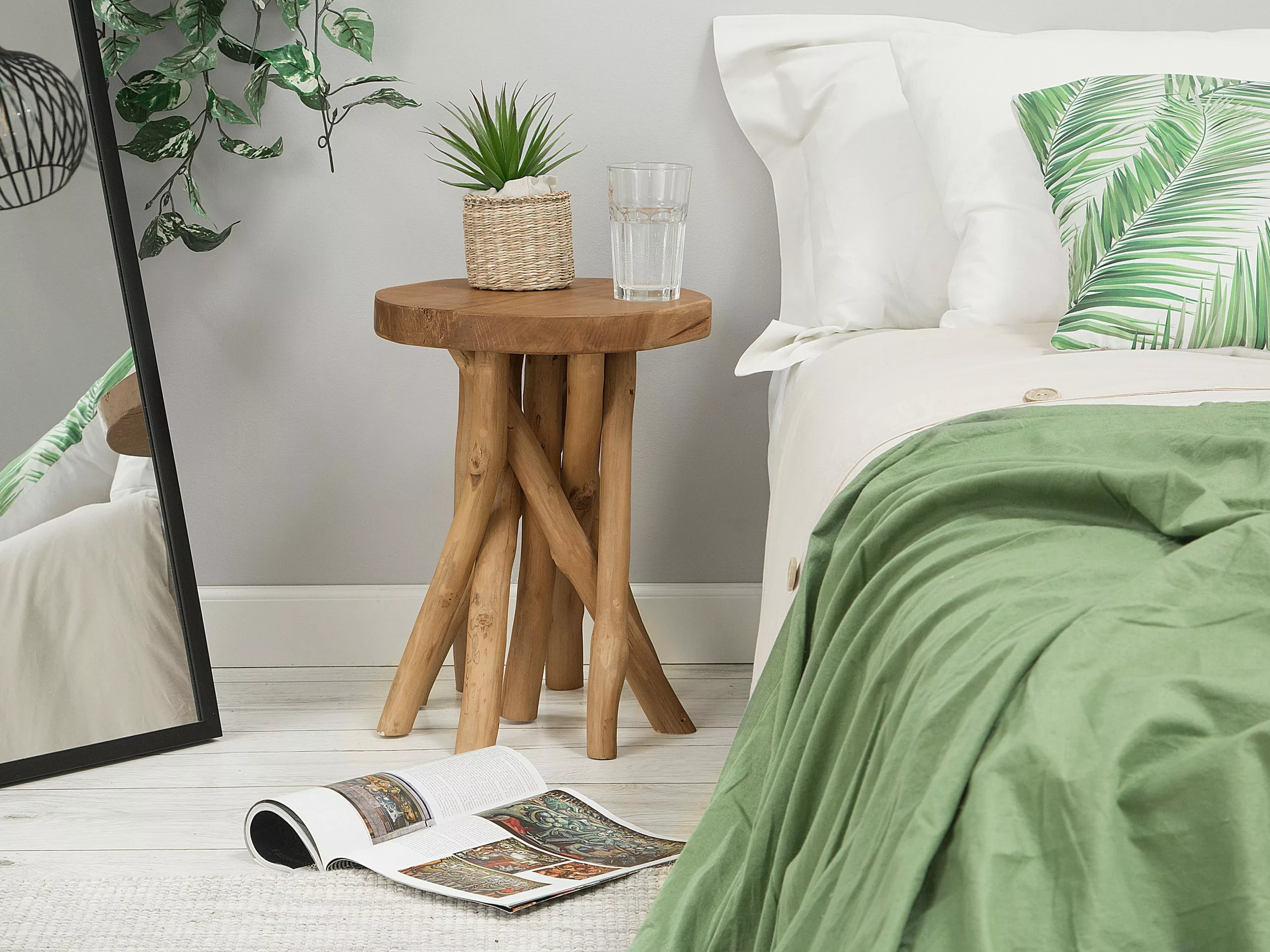 Beliani Bijzettafel Hout MERRITT - Afbeelding 2
