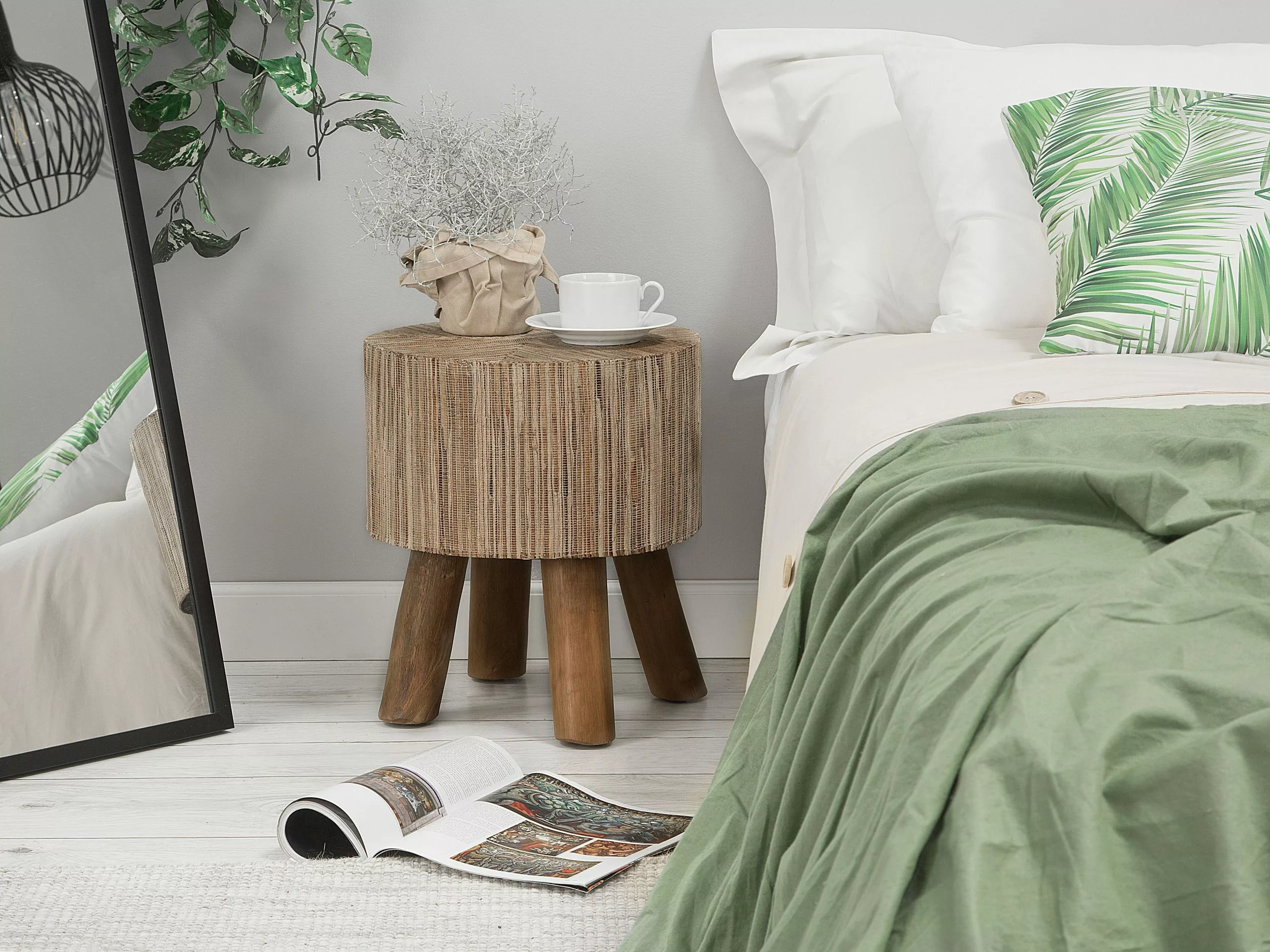 Beliani Bijzettafel Teakhout TULITA - Afbeelding 2