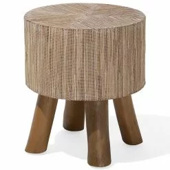 Beliani Bijzettafel Teakhout TULITA