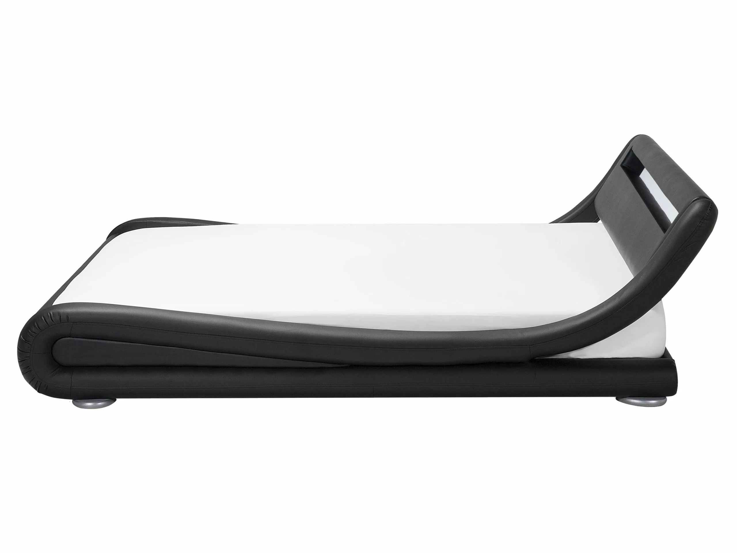 Beliani Waterbed Kunstleer Zwart Met LED Multicolor In Diverse Formaten AVIGNON - Afbeelding 10