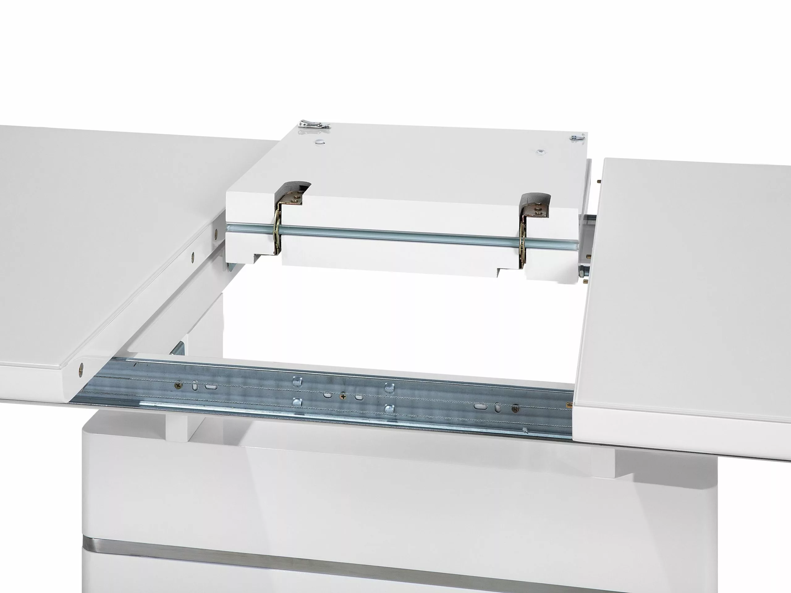 Beliani Eettafel Uitschuifbaar Wit 180 / 220 X 90 Cm HAMLER - Afbeelding 10