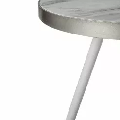 Beliani Bijzettafel Wit/zilver RAMONA -Exporteren Stoelen Winkel undef src sa picid 705802 type whitesh image scaled